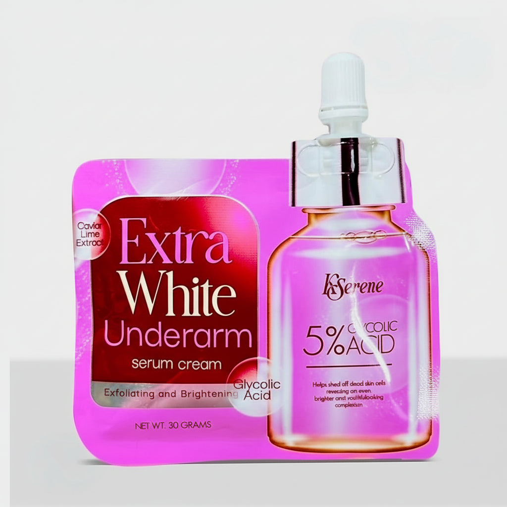 KSerene Extra White Underarm Serum Cream 5% Glycolic Acid 30g (Sensitive Skin)