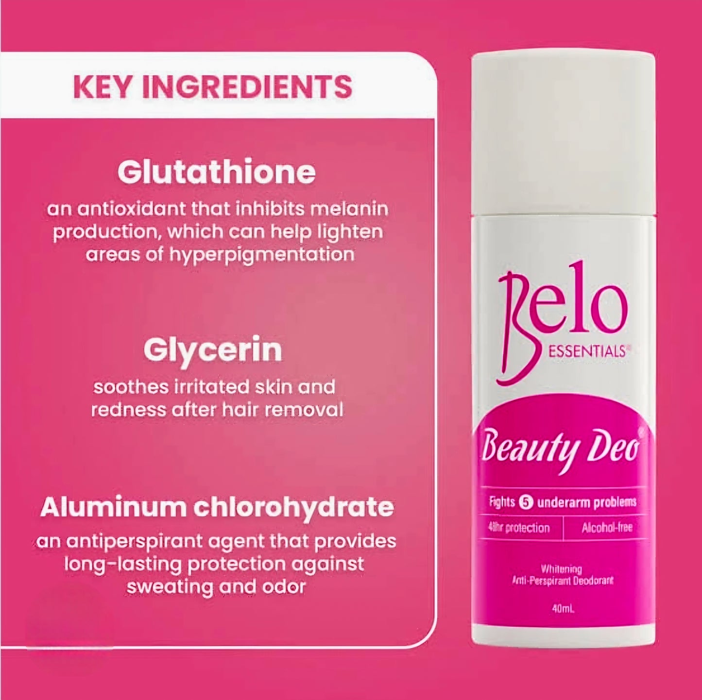 BELO ESSENTIALS Beauty Deo Deodorant 40ml