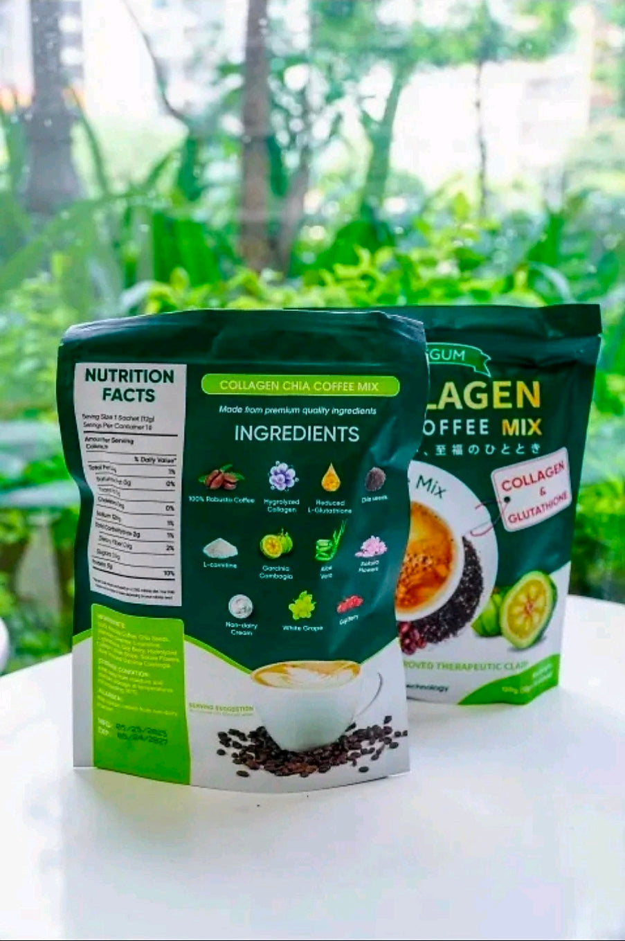 FITGUM Collagen Chia Coffee Mix (11-in-1 Coffee Mix)  12g×10sachets