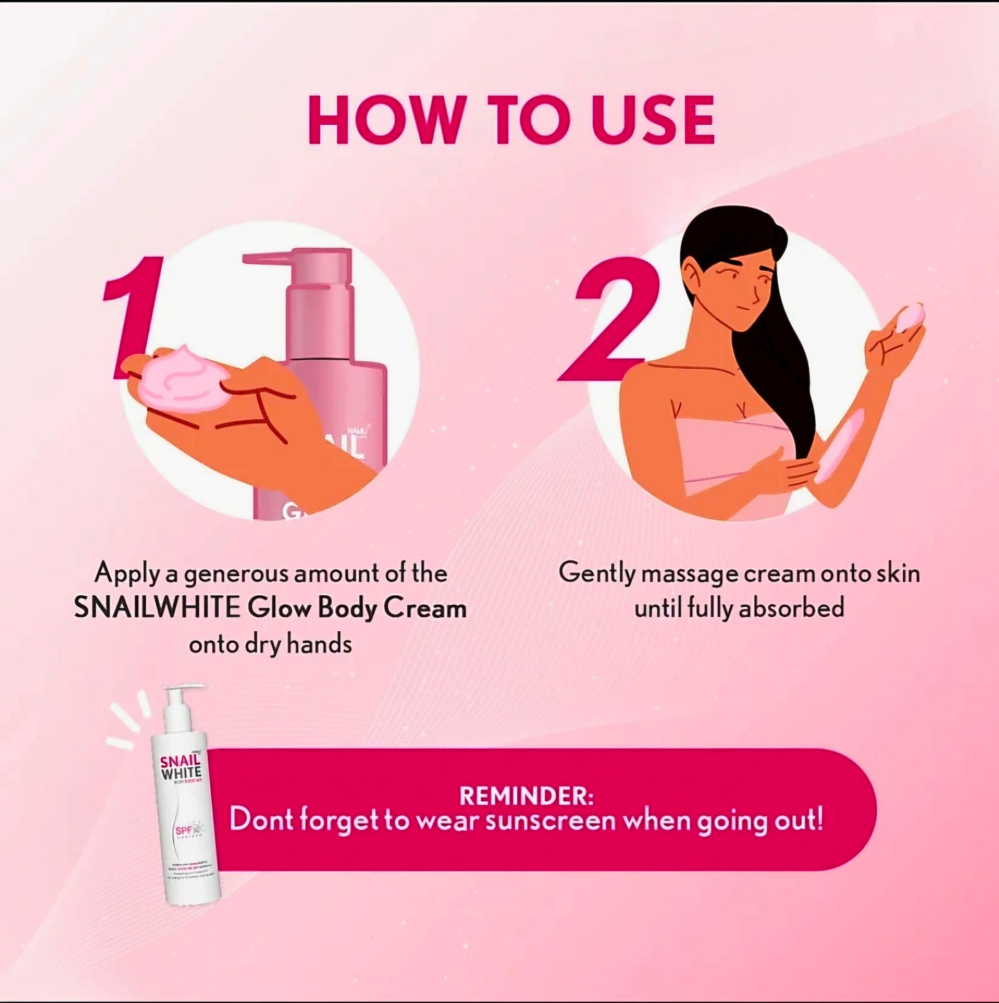 SNAIL WHITE Glow Body Cream 300g