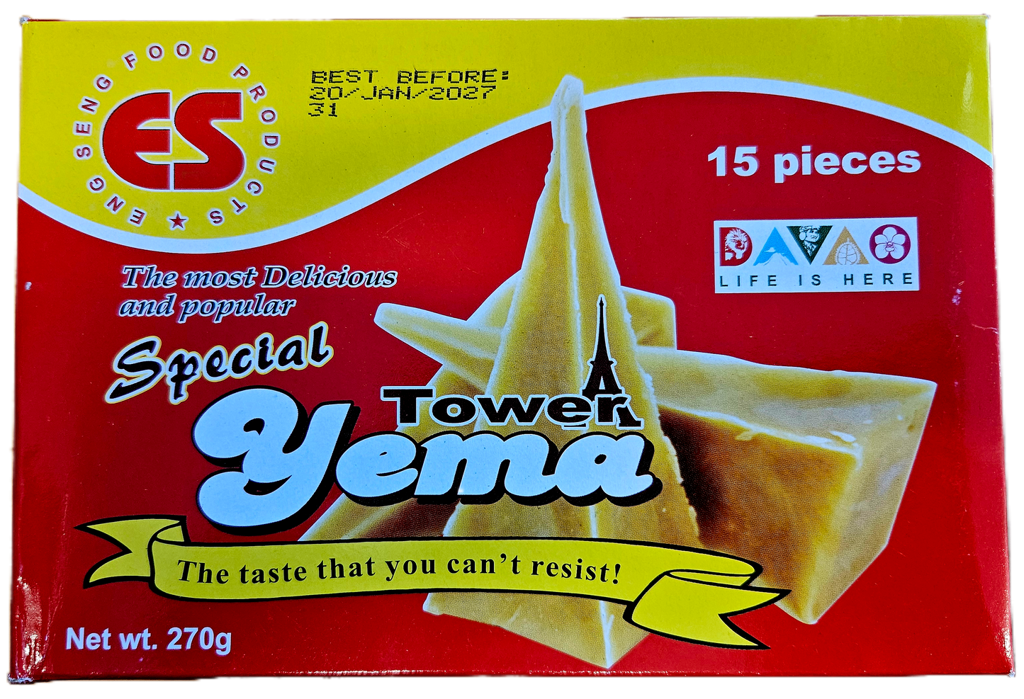 ES DAVAO SPECIAL YEMA TOWER 270G (BOX)