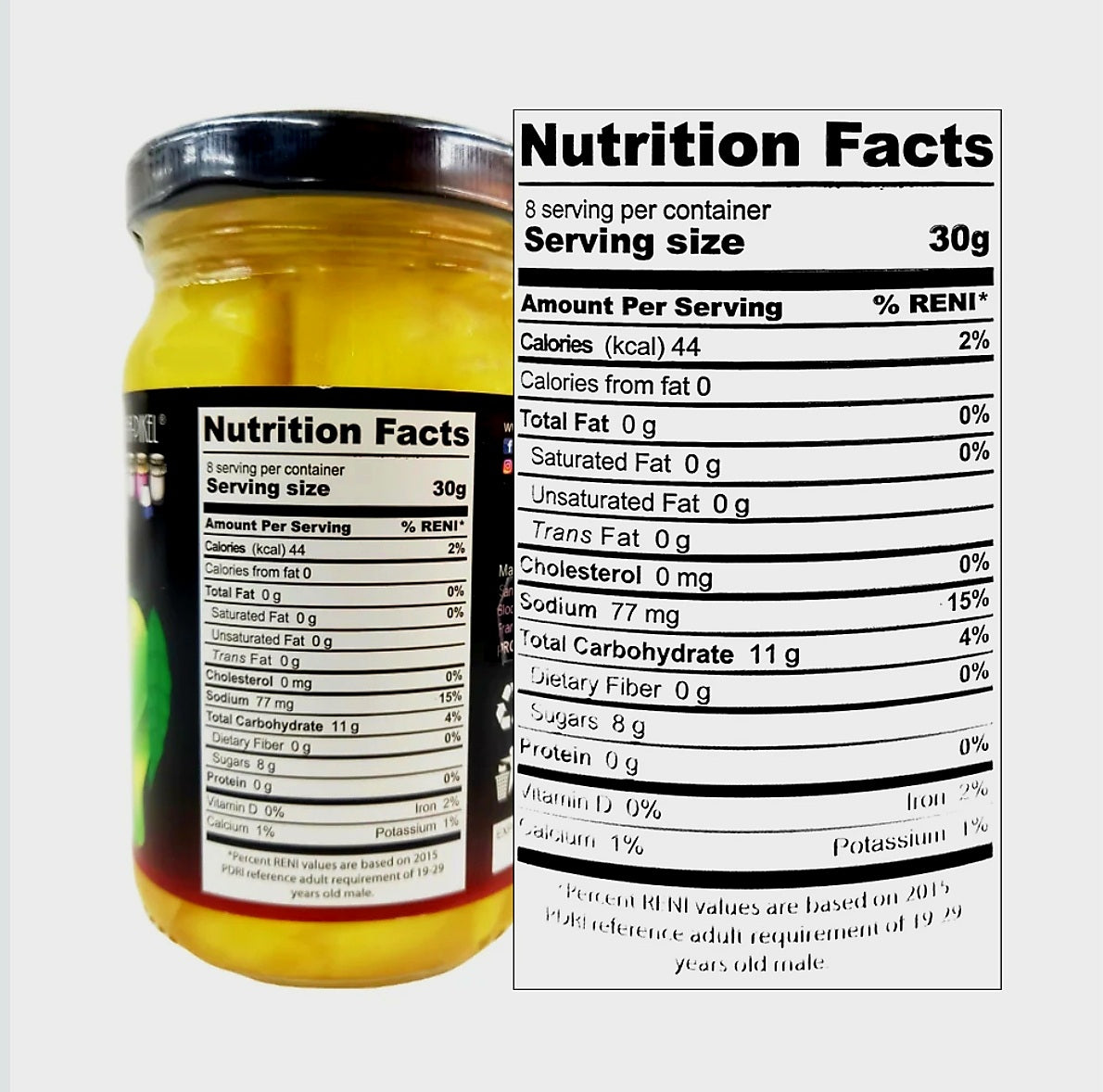 PIK-A-PICKLE Pickled Mango REGULAR 250g