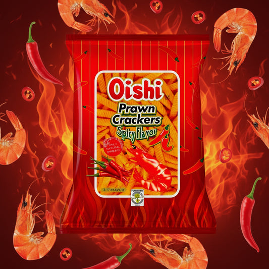OISHI PRAWN CRACKERS SPICY 90G