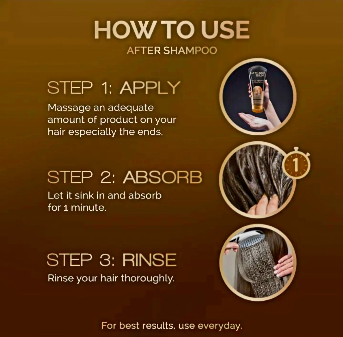 Cream Silk TRIPLE KERATIN RESCUE Ultimate Repair & Shine 340ml LARGE