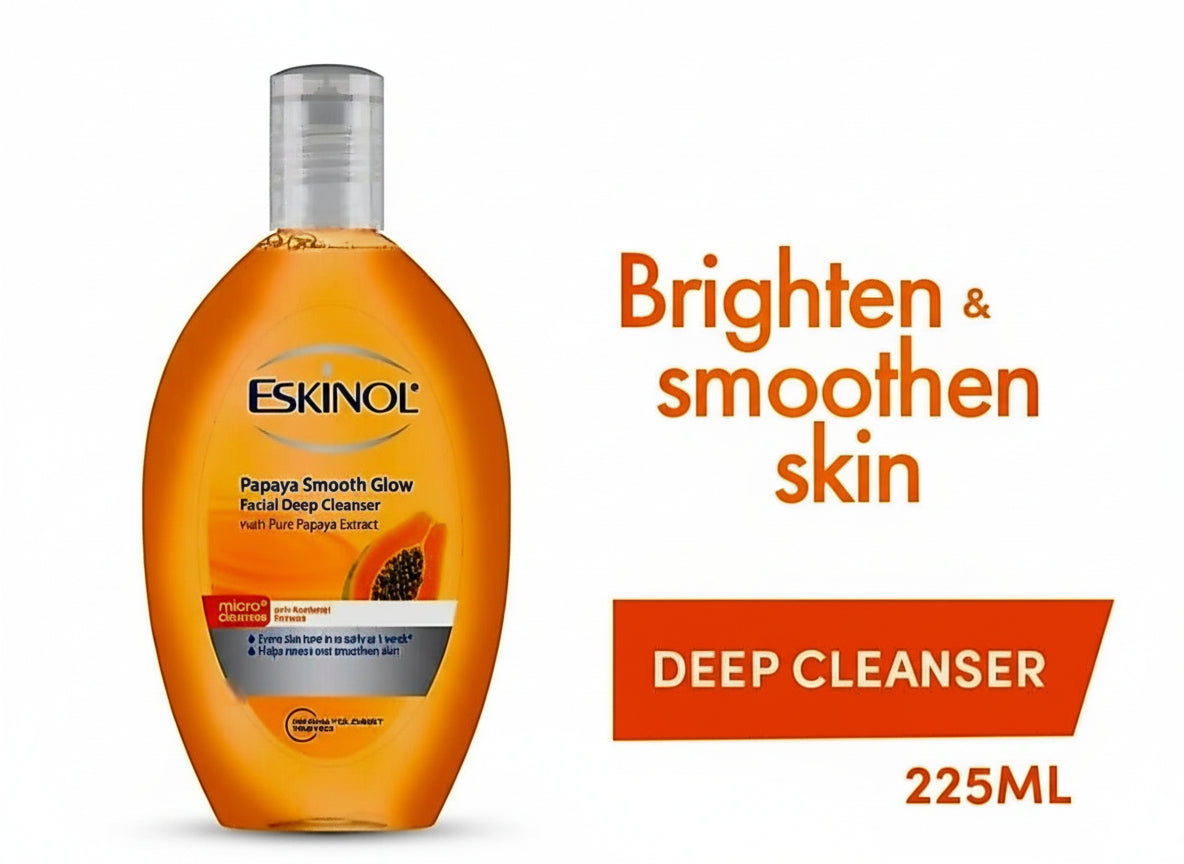 Eskinol PAPAYA SMOOTH GLOW Facial Deep Cleanser 225ml
