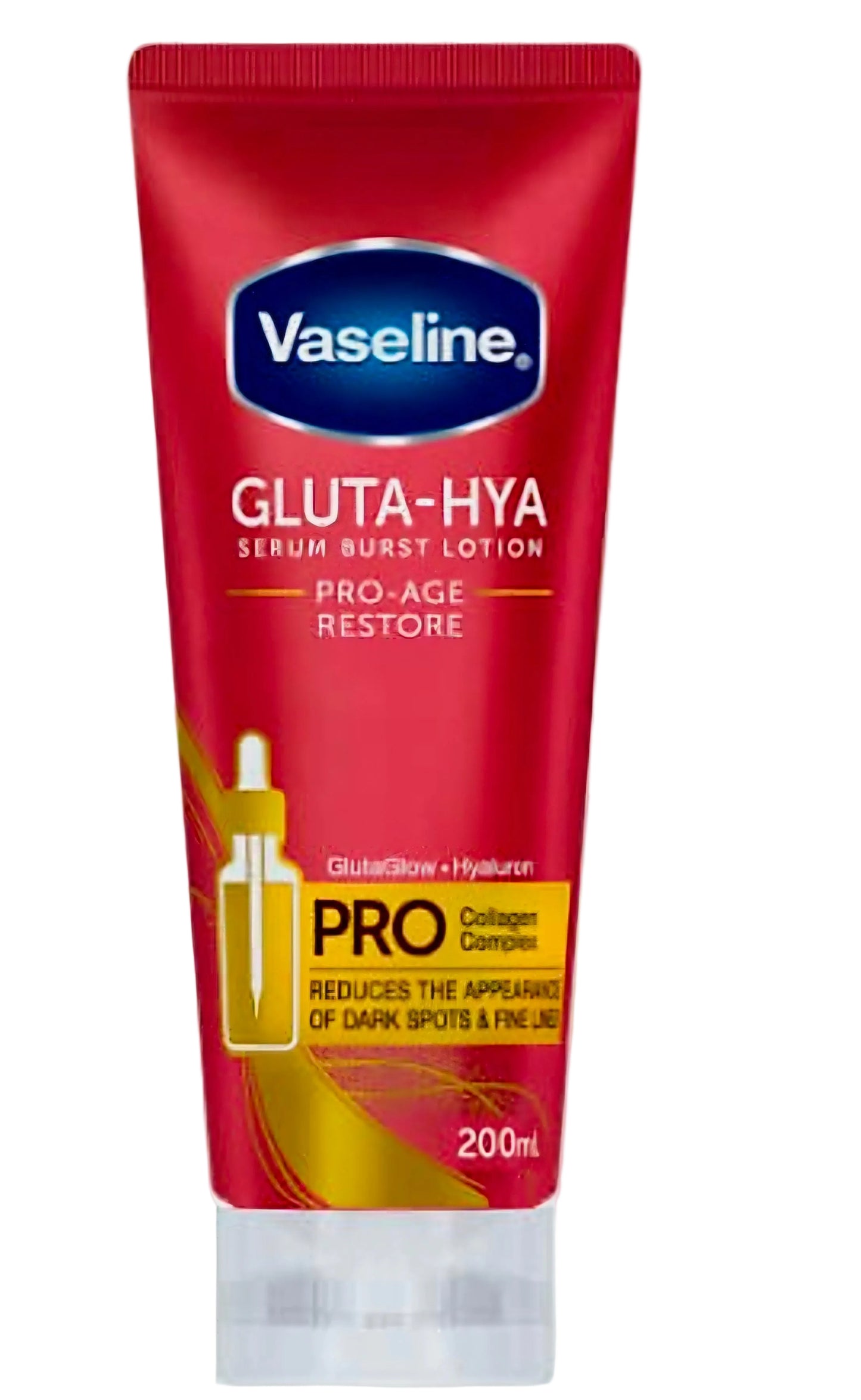 Vaseline Healthy Bright GLUTA-HYA Serum Burst Lotion PRO-AGE RESTORE 200ml