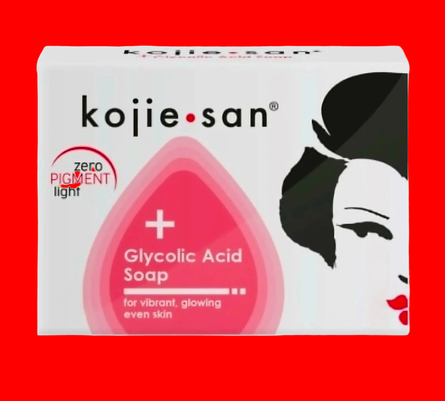 Kojie San GLYCOLIC ACID SOAP Zero Pigment Light 100g (PINK)