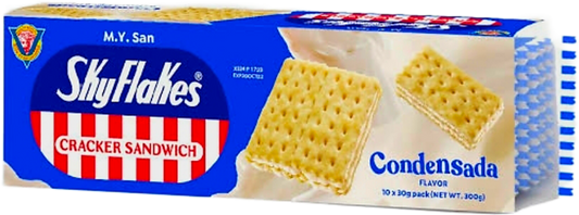 M.Y. SAN SKYFLAKES CRACKERS  CONDENSADA 30G×10