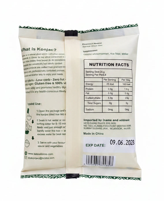 KETOSLIM SHIRATAKI DRIED RICE 100G