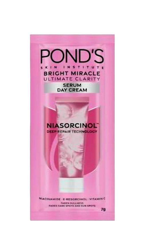 POND'S Bright Miracle Serum Day Cream NIASORCINOL DEEP REPAIR 7g (Travel Size Sachet)