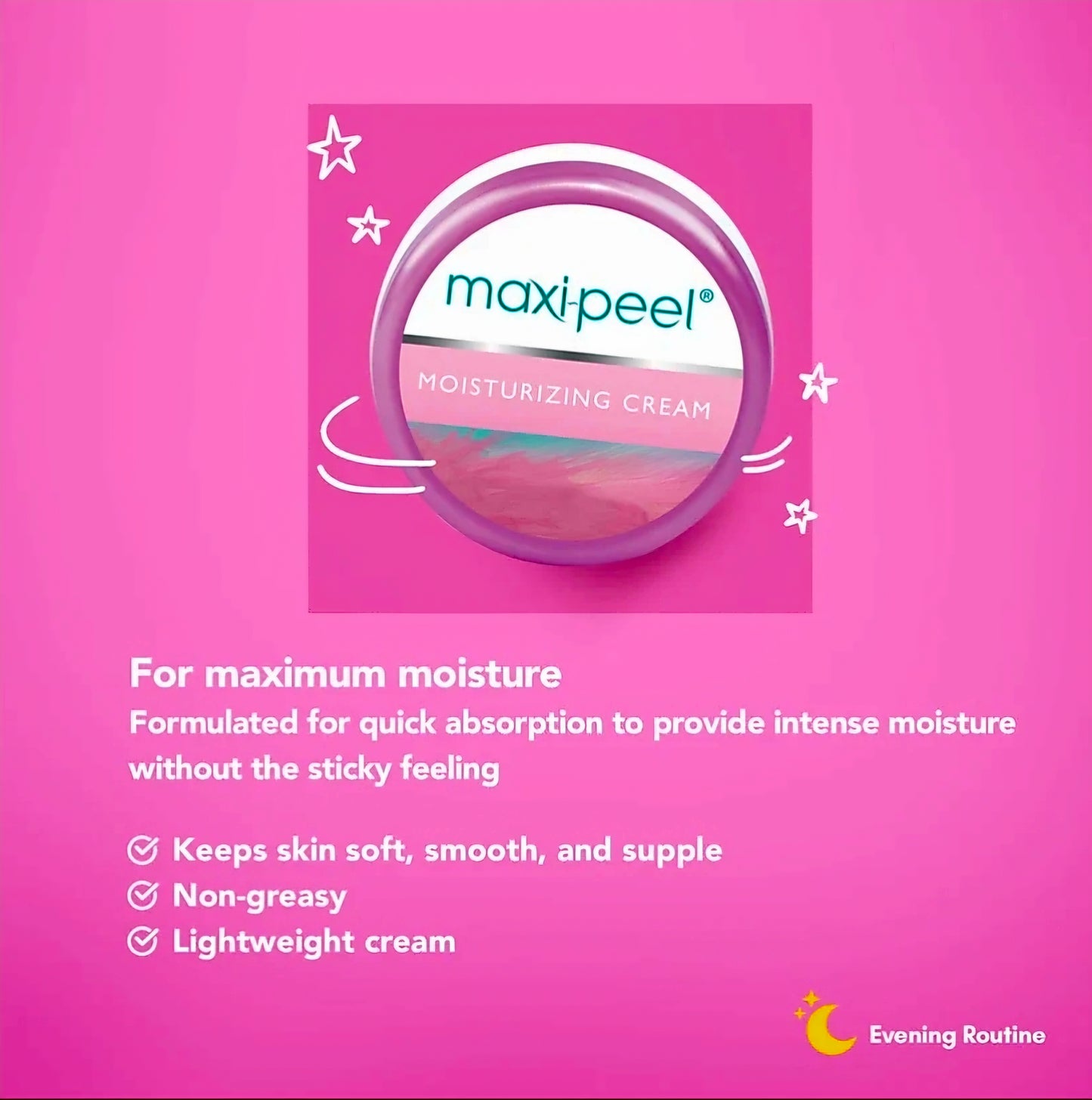 Maxi-Peel MOISTURIZING CREAM 25g (Travel Size)