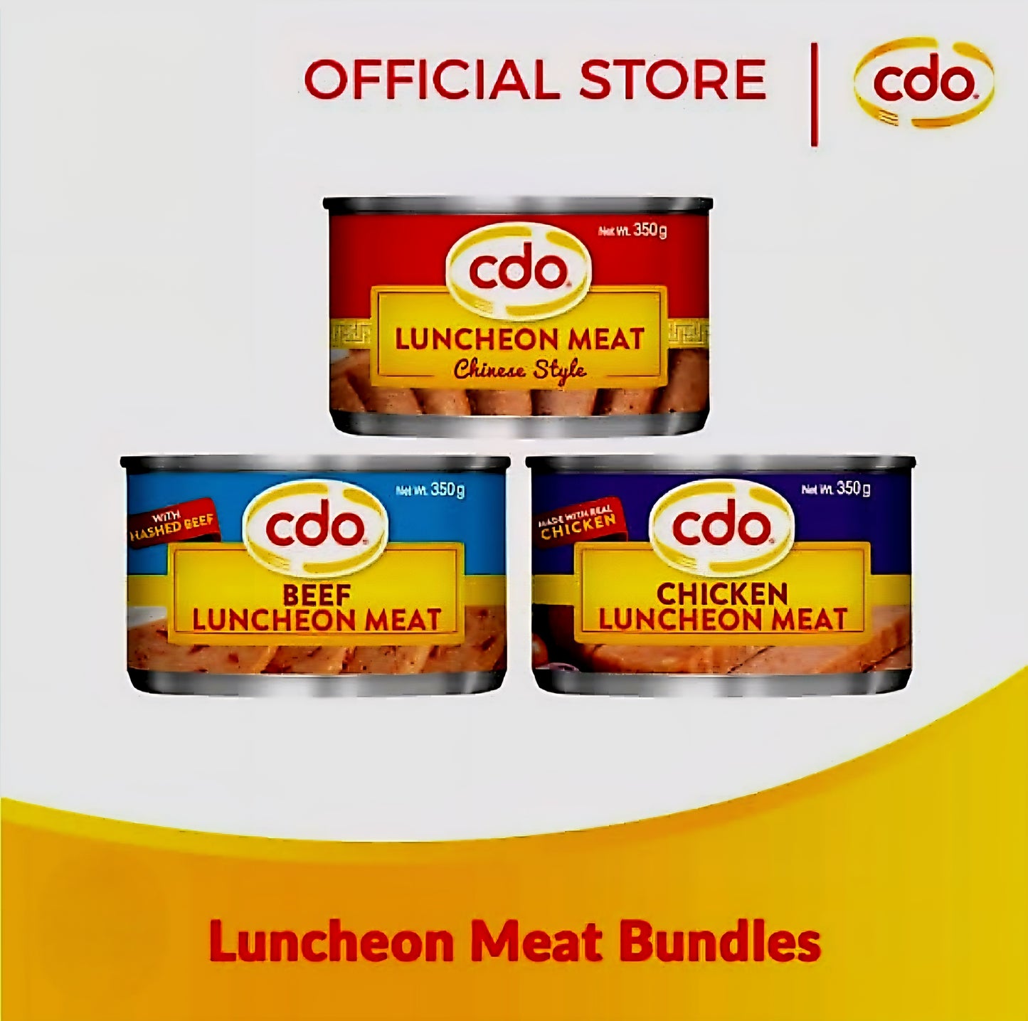 CDO Beef Luncheon Meat 350g FLAT TIN
