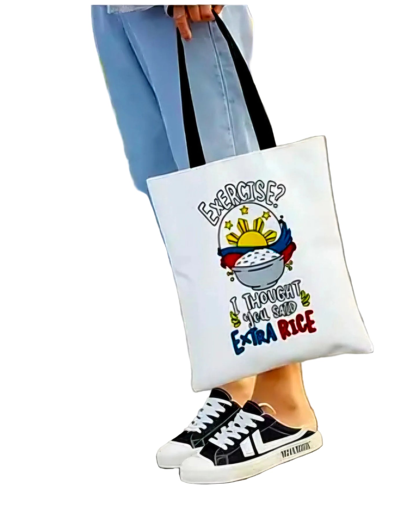 PHILIPPINES Canvas Tote Bag EXTRA RICE WHITE