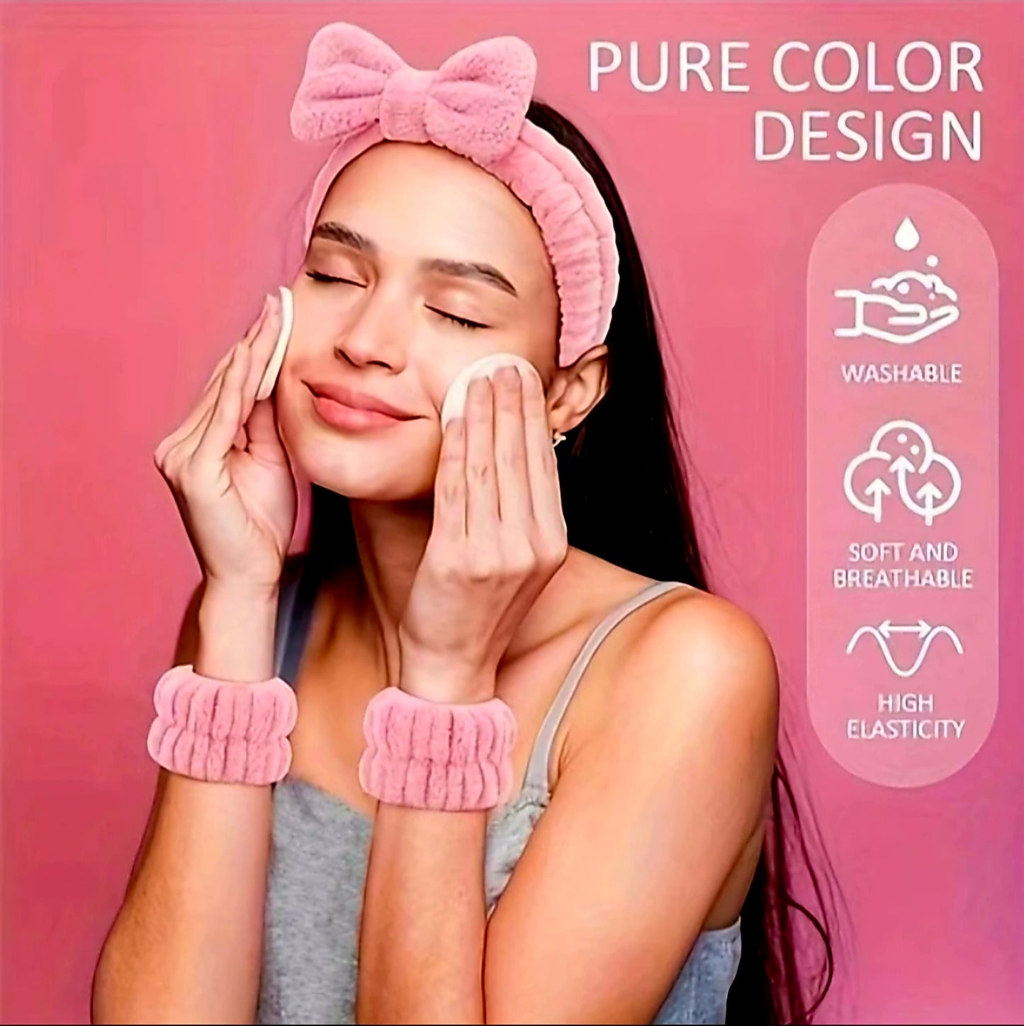 Complete Facial SPA ACCESSORIES SET in PP Packing Organizer (PURE BLACK)