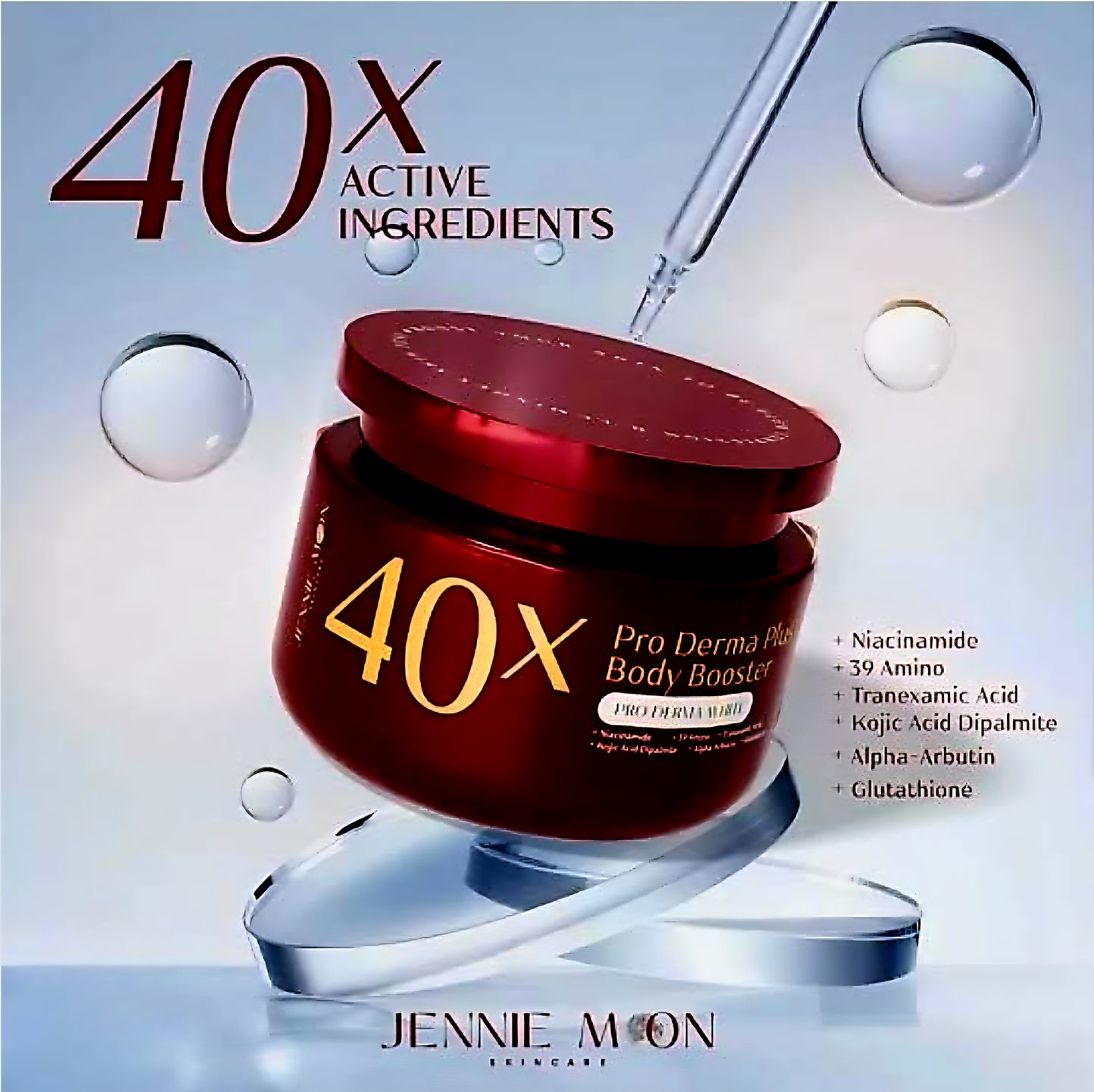 JENNIE MOON 40X Pro Derma Plus Body Booster Pro Derma White 250g AUTHENTIC THAILAND