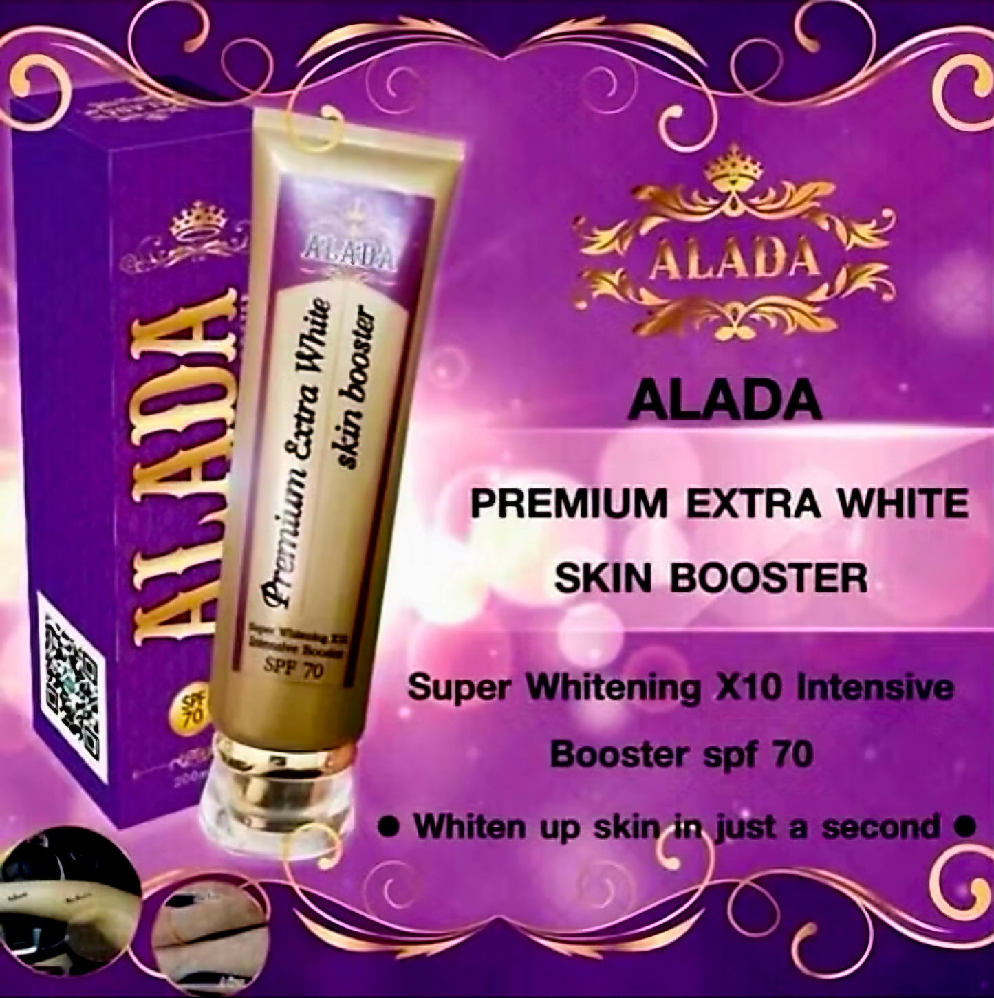 Alada PREMIUM EXTRA WHITE SKIN BOOSTER Super Whitening 10x Intensive Booster SPF70  200ml