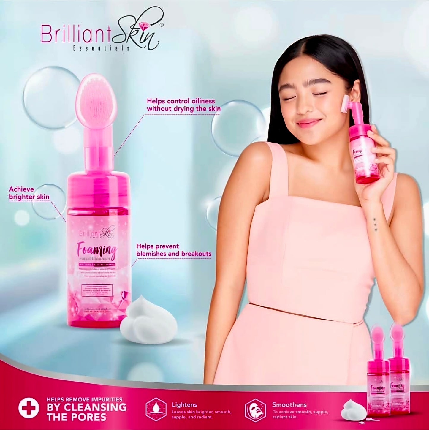 Brilliant Skin FOAMING FACIAL CLEANSER 100ml