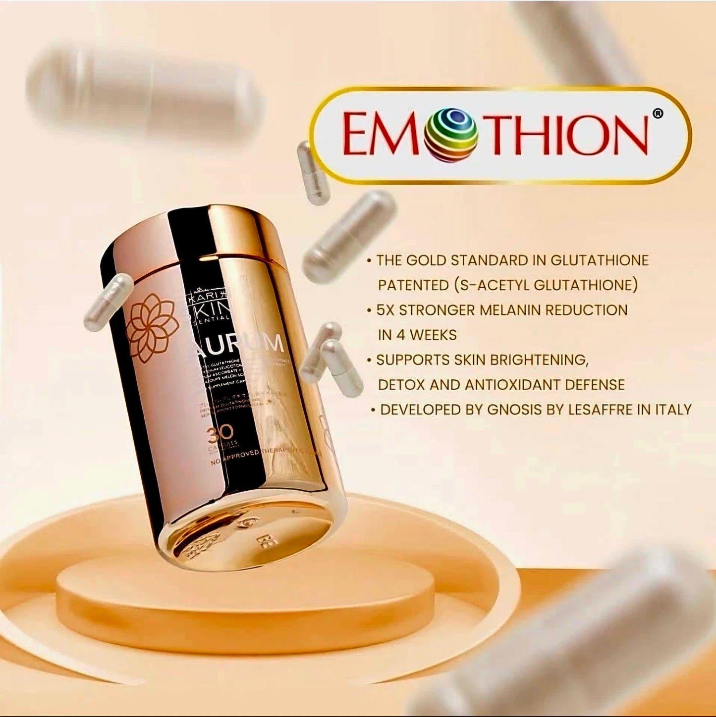 HIKARI AURUM S-ACETYL GLUTA-CAPSULES 30'S