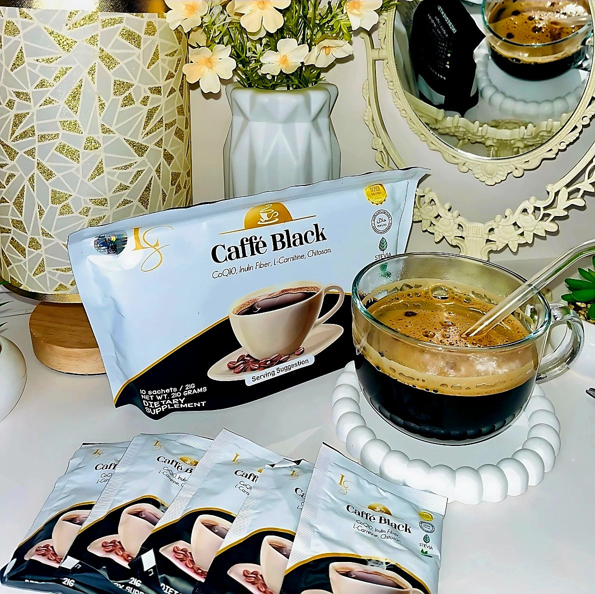 Luxe Slim CAFFE BLACK 21g x 10 sachets