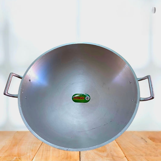 TALIASI / KAWA with COVER No.4 (41.5cm) DOUBLE-HANDED WOK  (Read description for shipping this product)