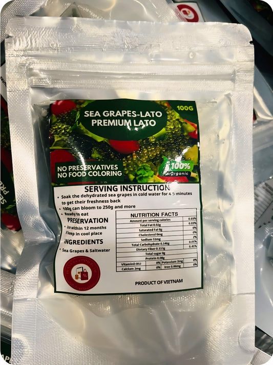 Premium Organic SEAGRAPES (LATO) 100g