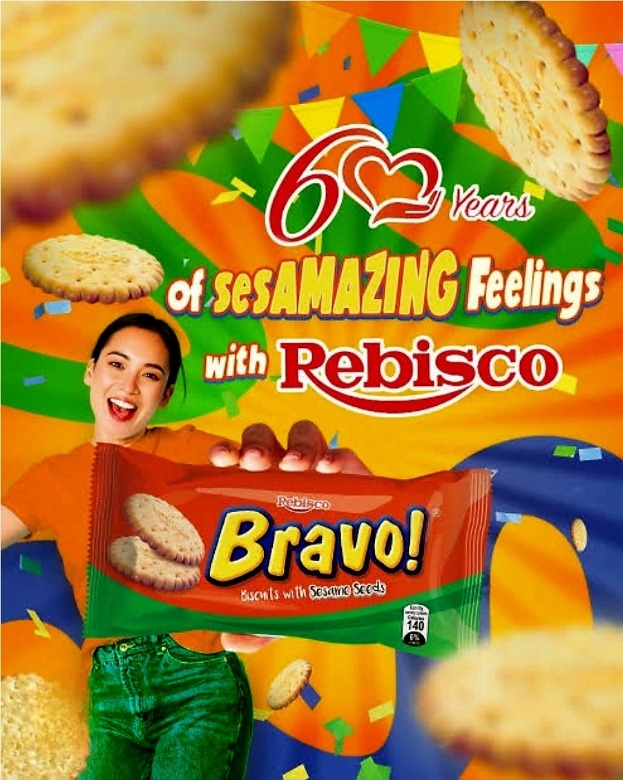 Rebisco BRAVO Sesame Biscuits 30g × 10pcs