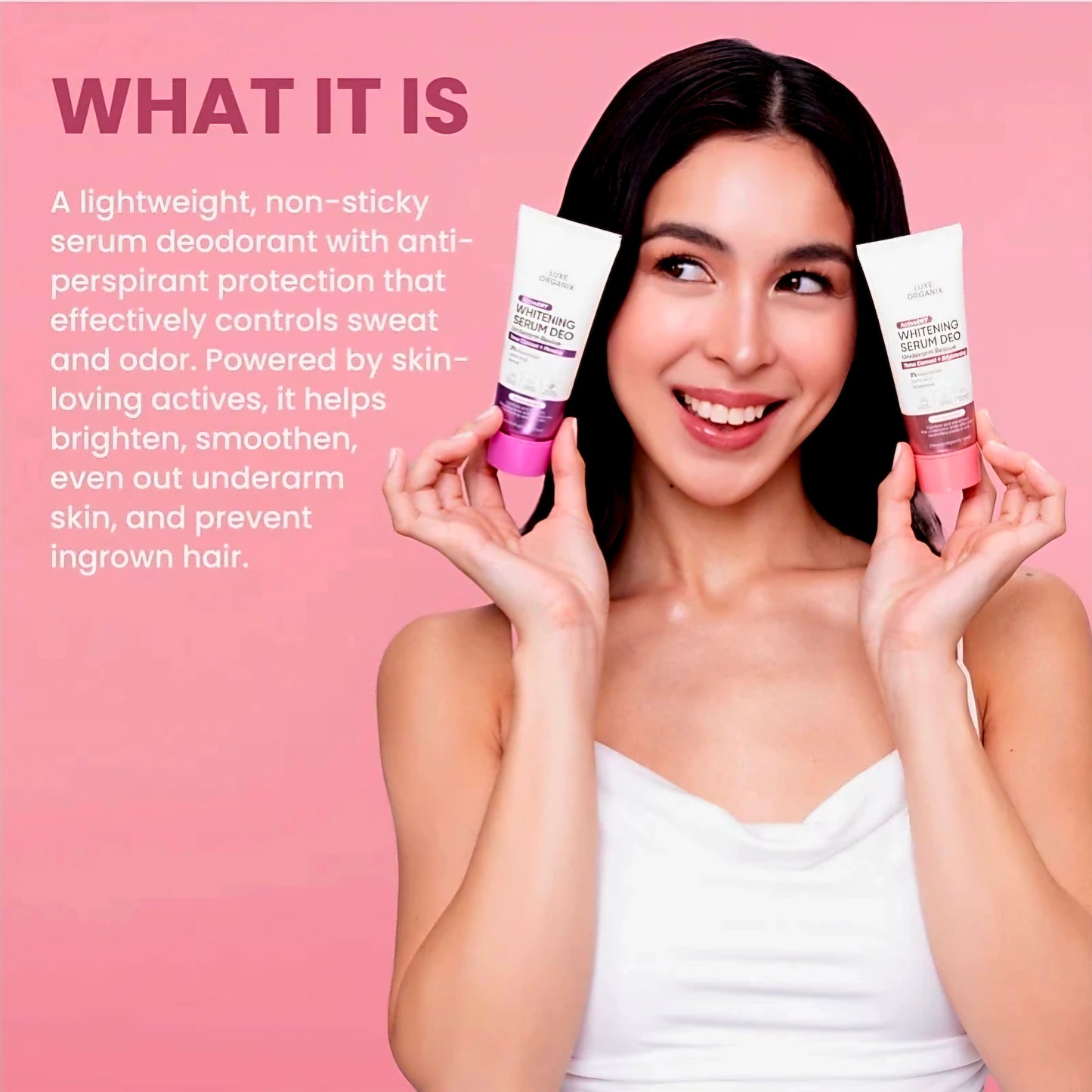 Luxe Organix WHITENING SERUM DEO Underarm Revive Tone Correct + Firming 50g