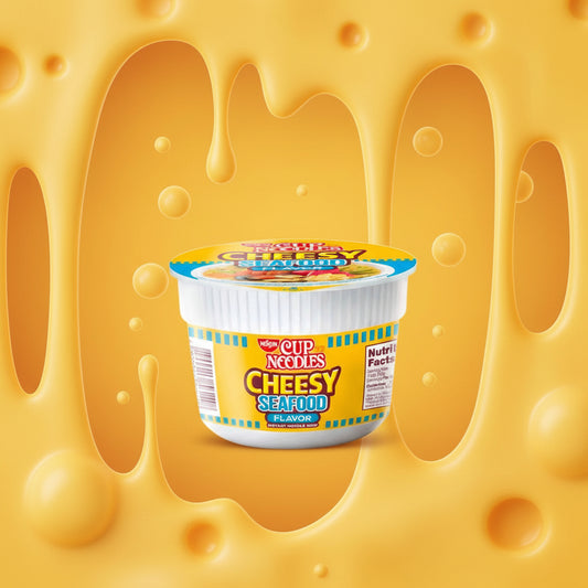 NISSIN MINI CUP CHEESY SEAFOOD INSTANT NOODLES 50G