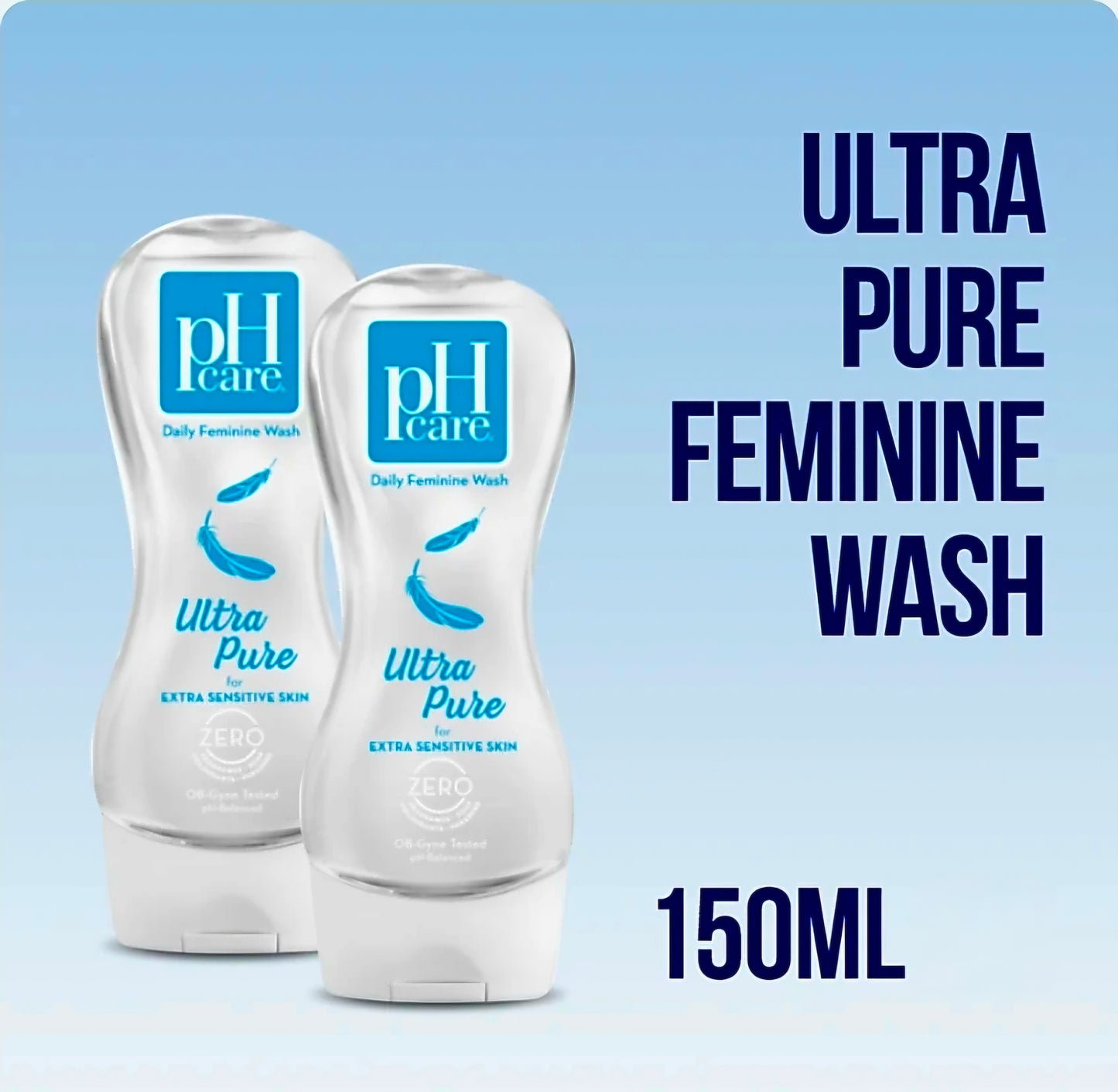 PH CARE Ultra Pure Feminine Wash Extra Senstive Skin 150ml (MEDIUM)