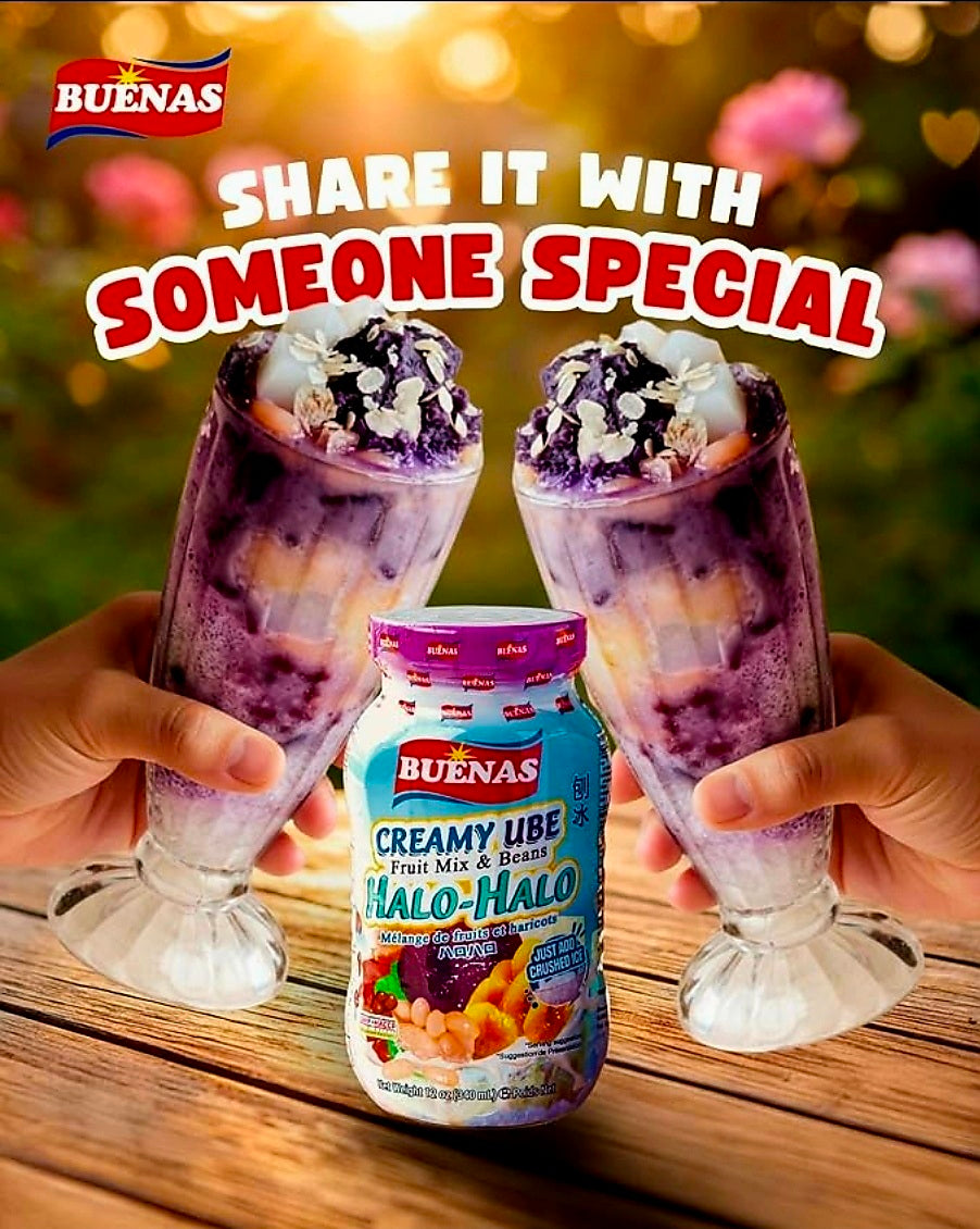 💲‼️EOFY-SALE‼️💲BUENAS CREAMY UBE HALO-HALO 340G
