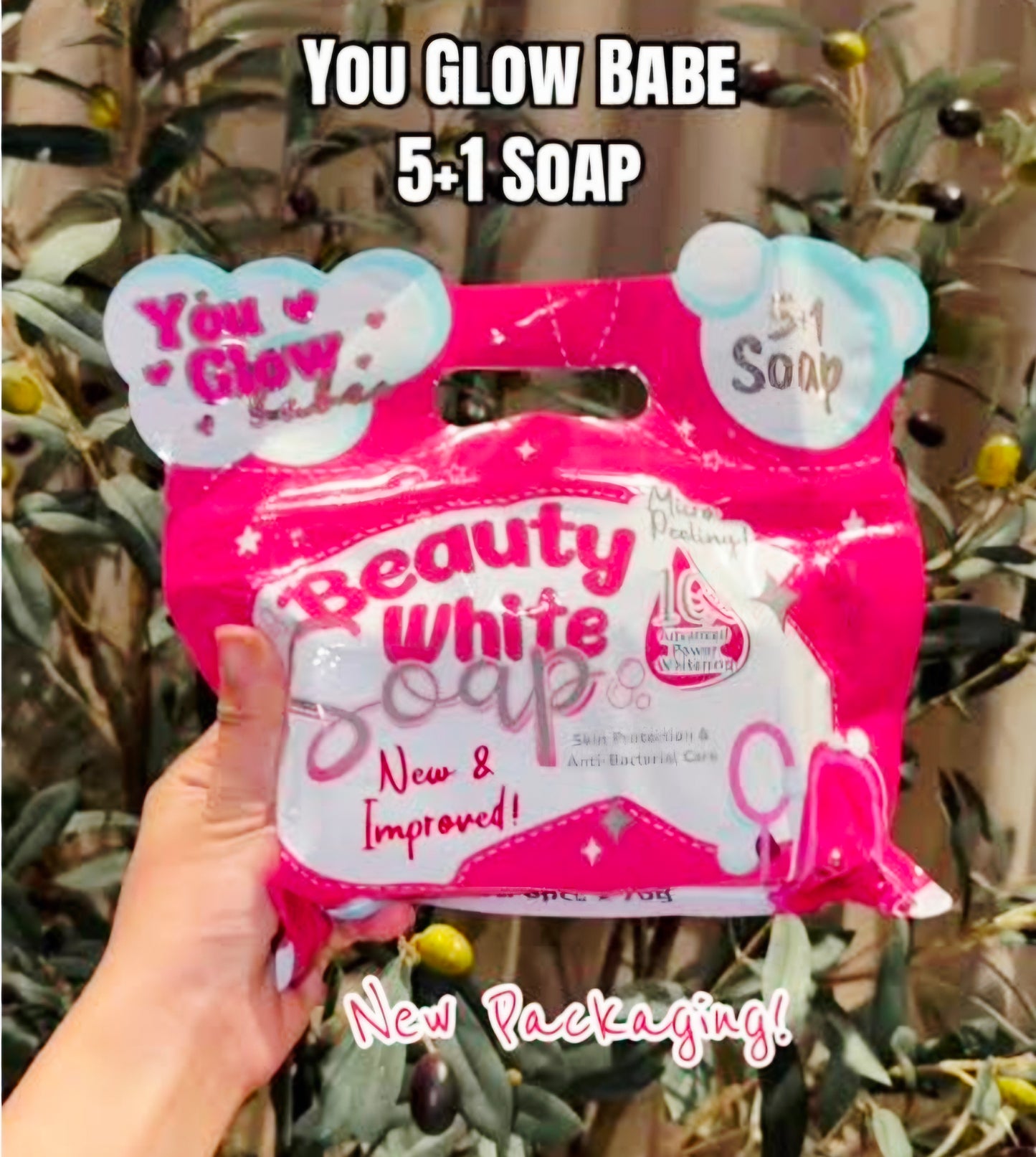 YOU GLOW BABE 5+1  BEAUTY WHITE SOAP 70G×6 (NEW PACKING)