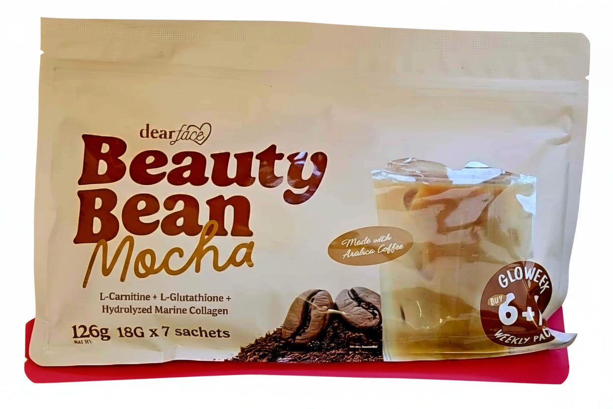DearFace BEAUTY BEAN MOCHA Gloweek Weekly Pack