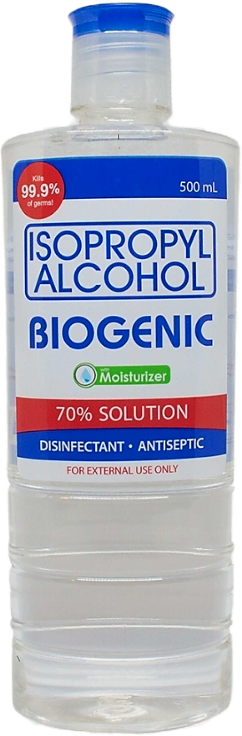 BIOGENIC ISOPROPYL ALCOHOL WITH MOISTURIZER 500ML