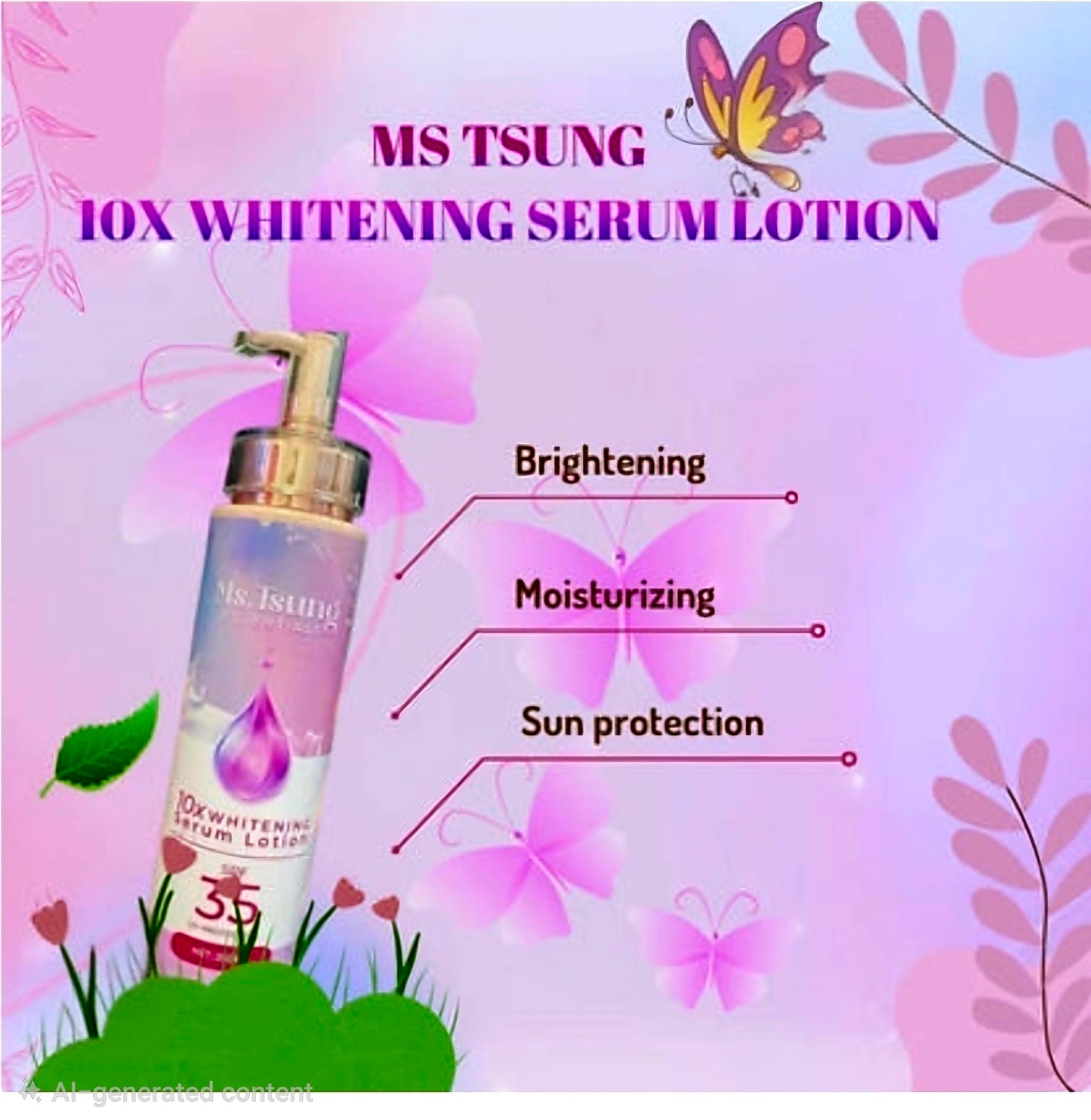MS.TSUNG ESSENTIALS 10X Whitening Serum Lotion SPF30 PA+++ 250ml