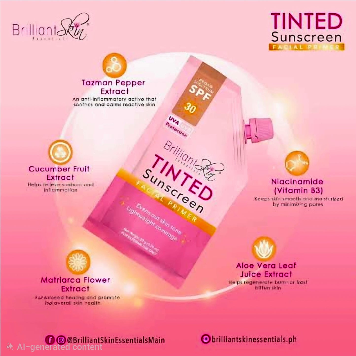BRILLIANT SKIN ESSENTIALS TINTED SUNSCREEN FACIAL PRIMER 20G