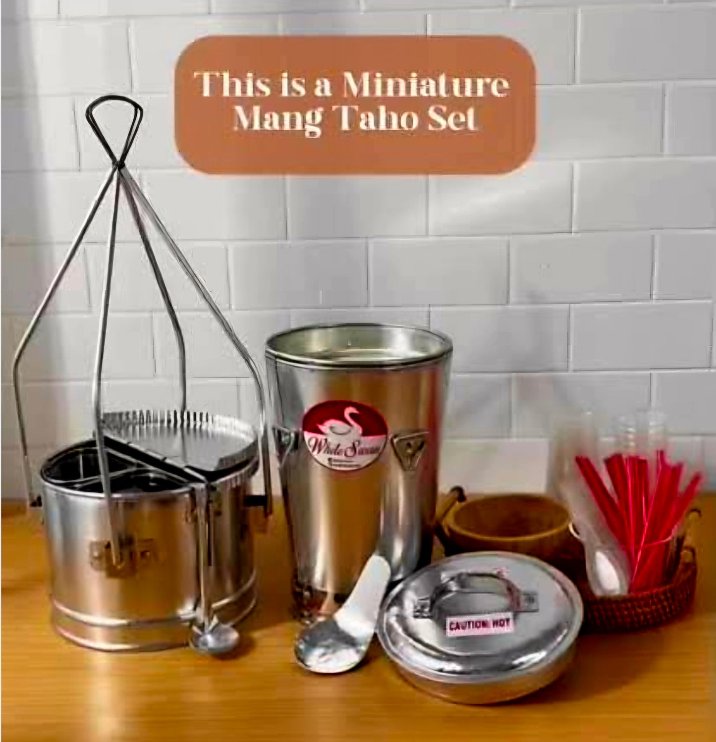 STAINLESS TAHO CONTAINER SET 3-LITRE (PARTY/CATERING USE)