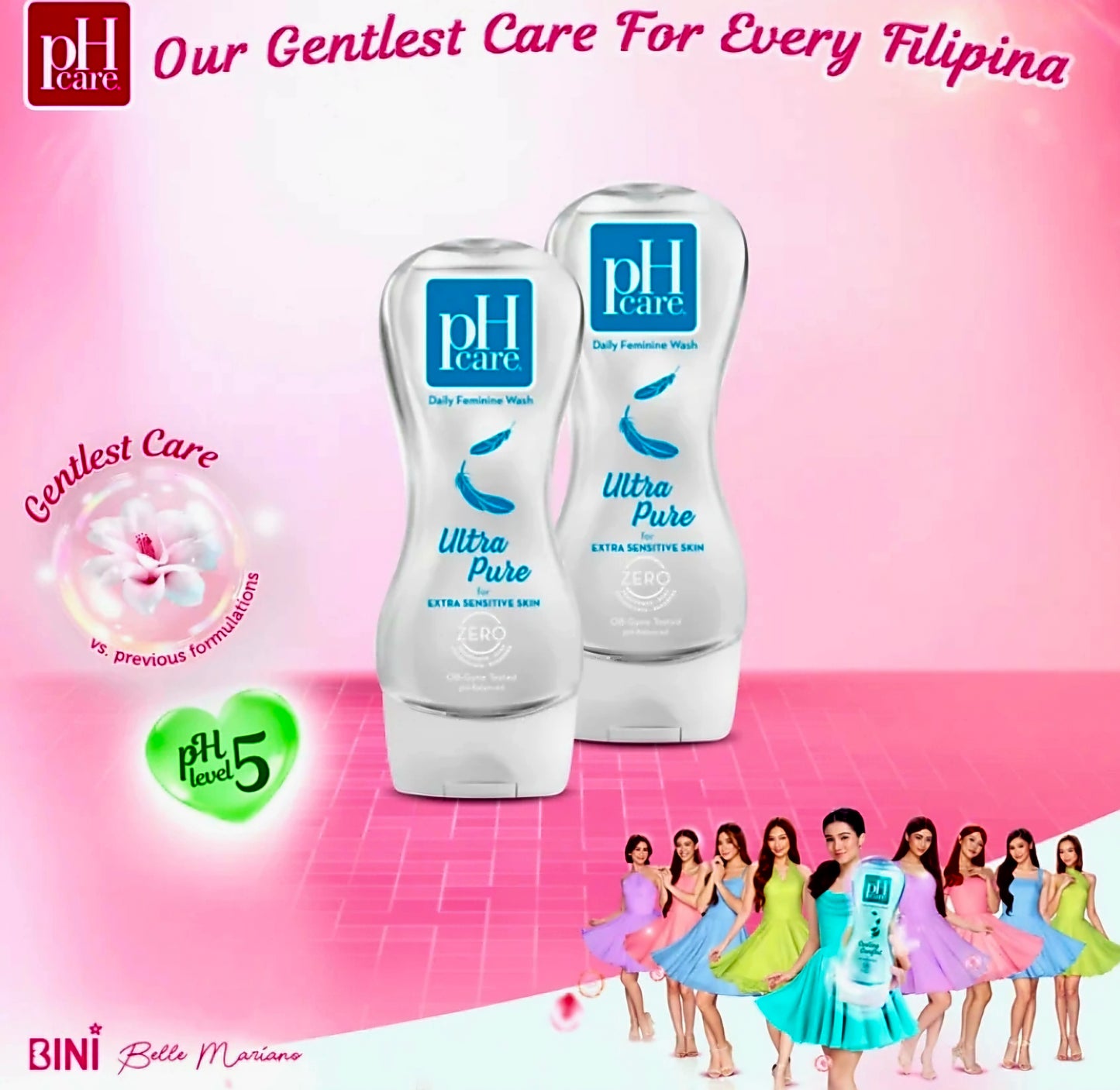 PH CARE Ultra Pure Feminine Wash Extra Senstive Skin 150ml (MEDIUM)