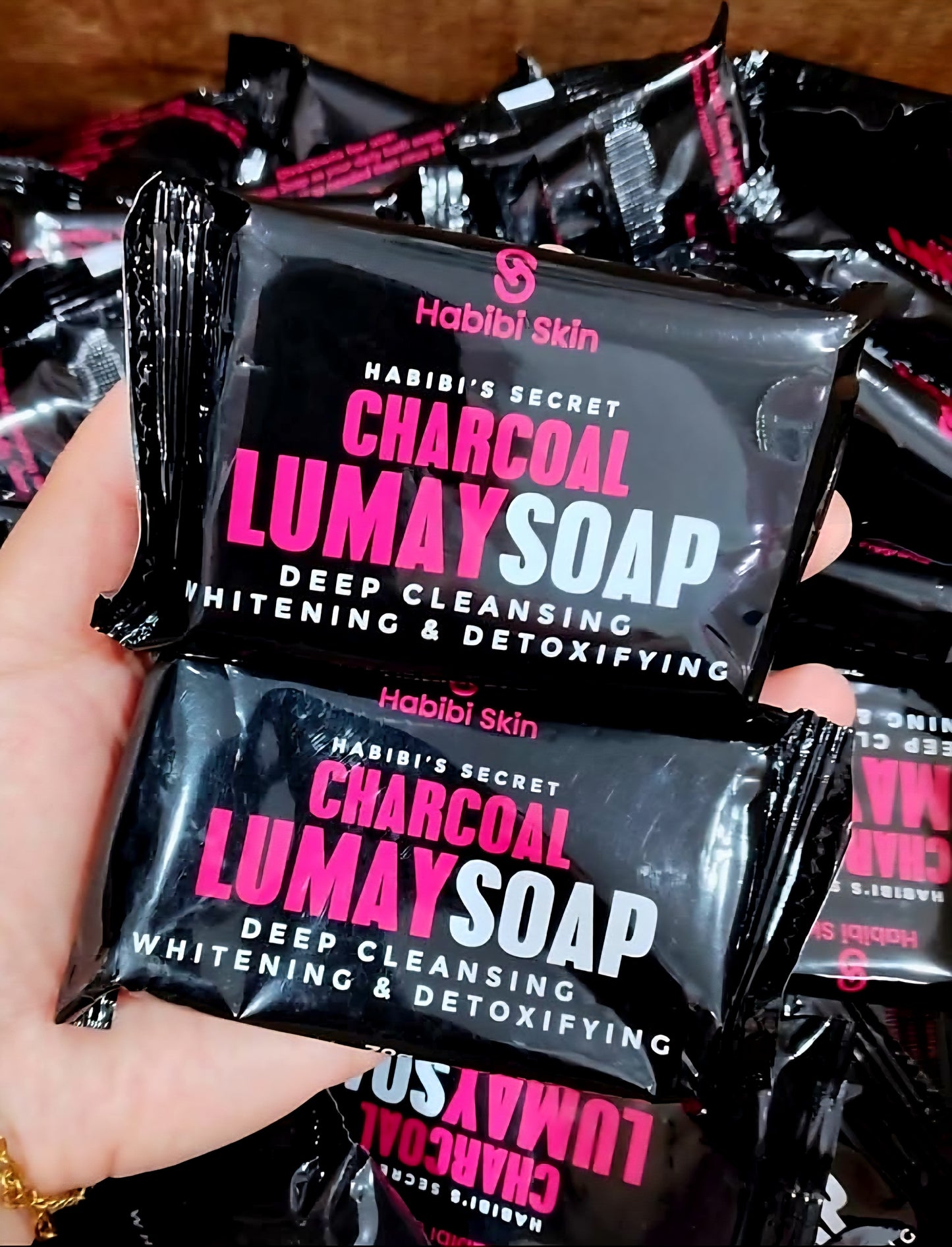 Habibi Skin CHARCOAL LUMAY SOAP Cleanse & Detoxify 70g