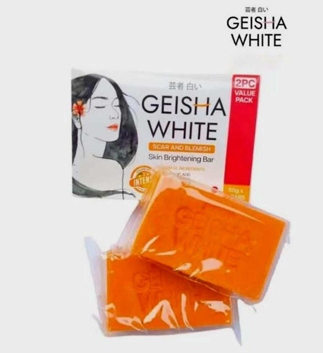 GEISHA WHITE INTENSE Scar & Blemish Skin Brightening Bar TRIPLE PACK 65g×3bars