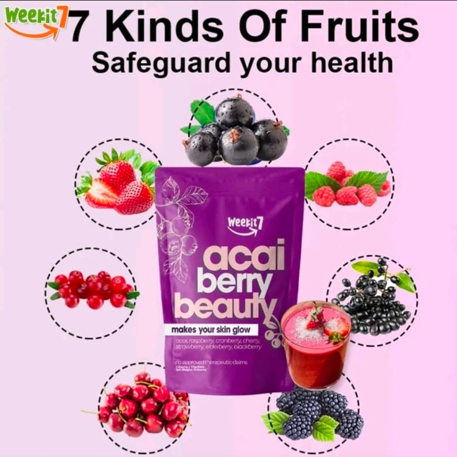 Weekit7 ACAI BERRY BEAUTY Juice 5g x 7-sachets