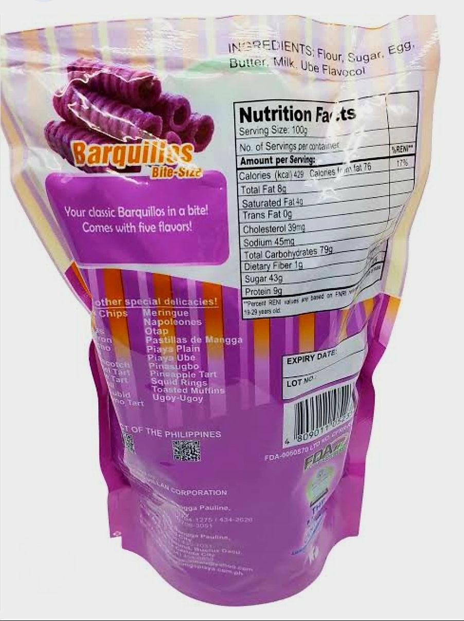 ‼️CLEARANCE‼️Bongbong's Special UBE BARQUILLOS 100g BBD: DEC.2025