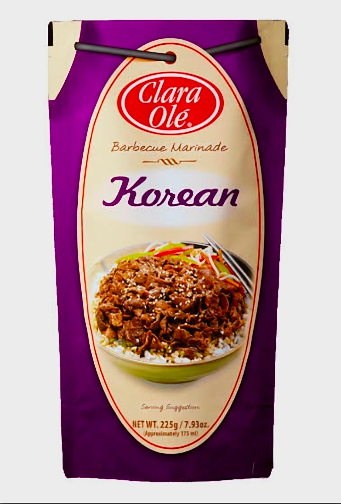 Clara Olè KOREAN BARBEQUE MARINADE 225g Doy Pack