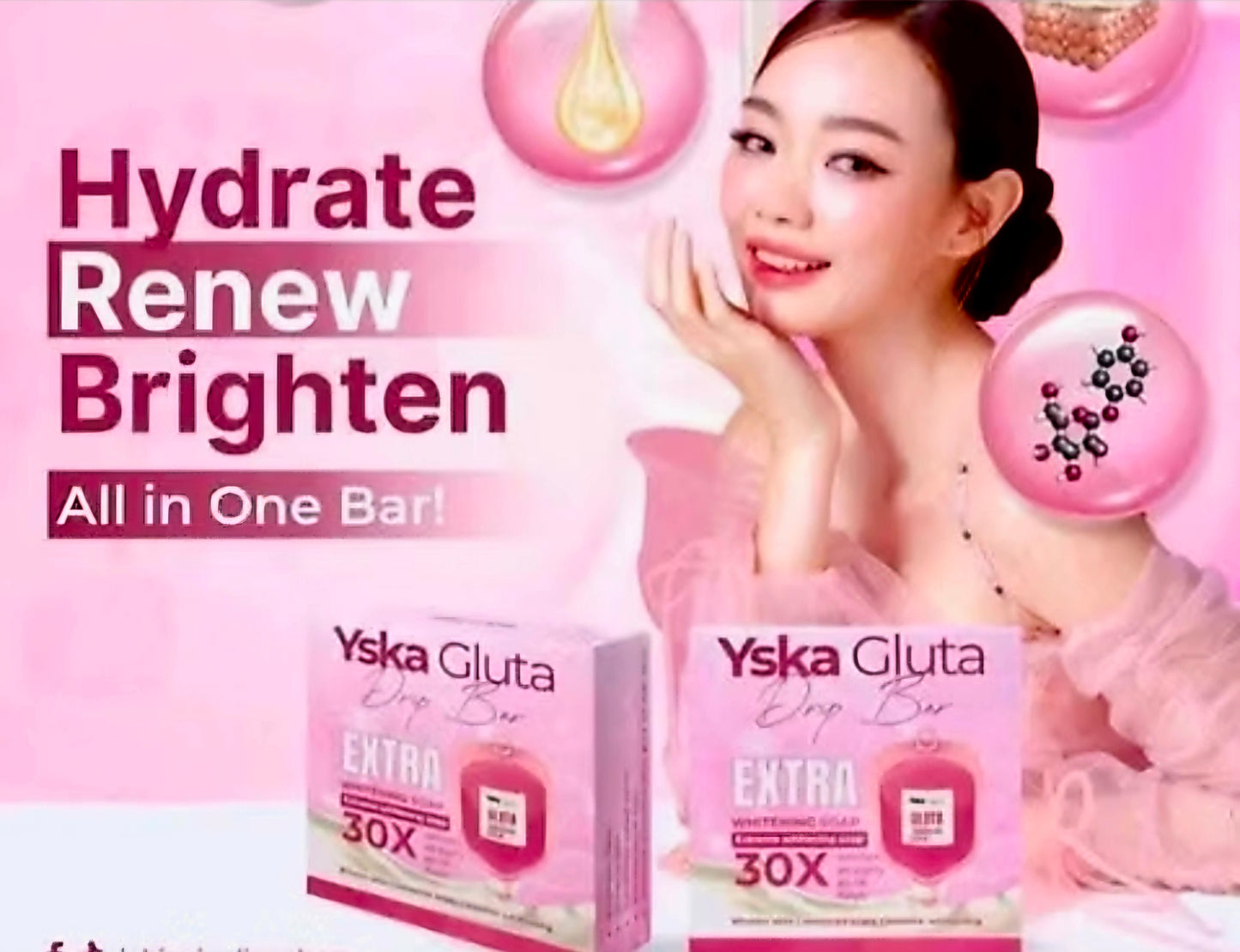 Yska Gluta Drip Bar Soap 30X GLUTA EXTREME WHITENING SOAP 70g