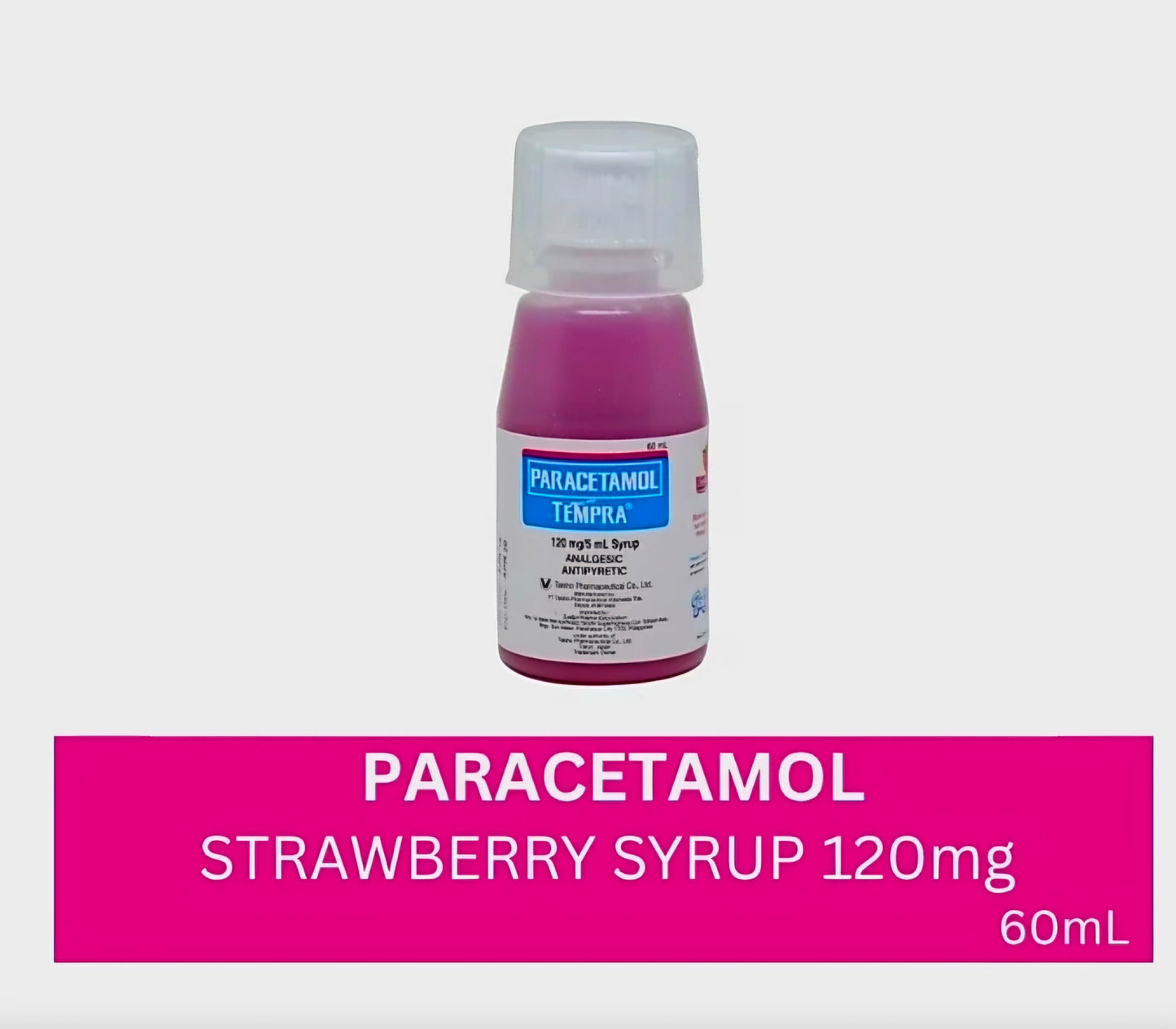 TEMPRA Paracetamol STRAWBERRY FLAVOR 60ml (Ages 1-5 Years Old)