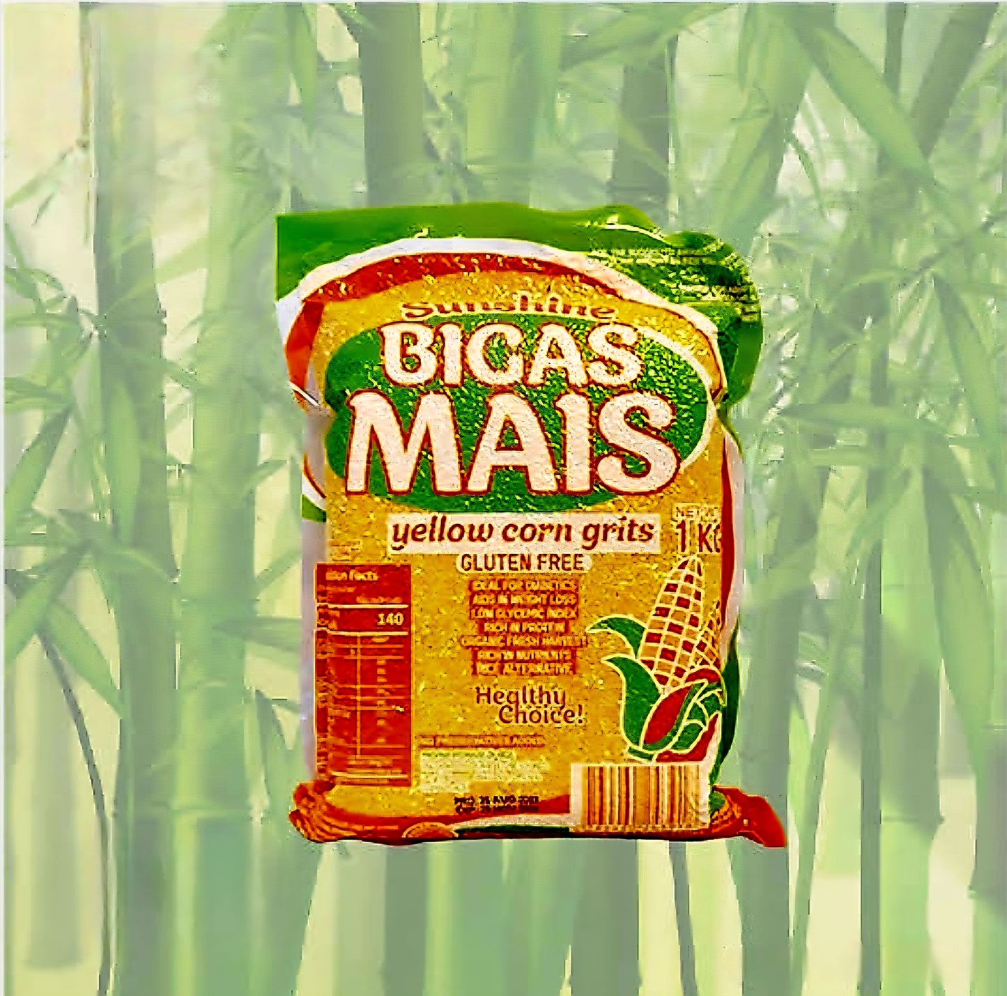 Sunshine MAIS BIGAS (Yellow) Corn Grits 1-KILO Bag