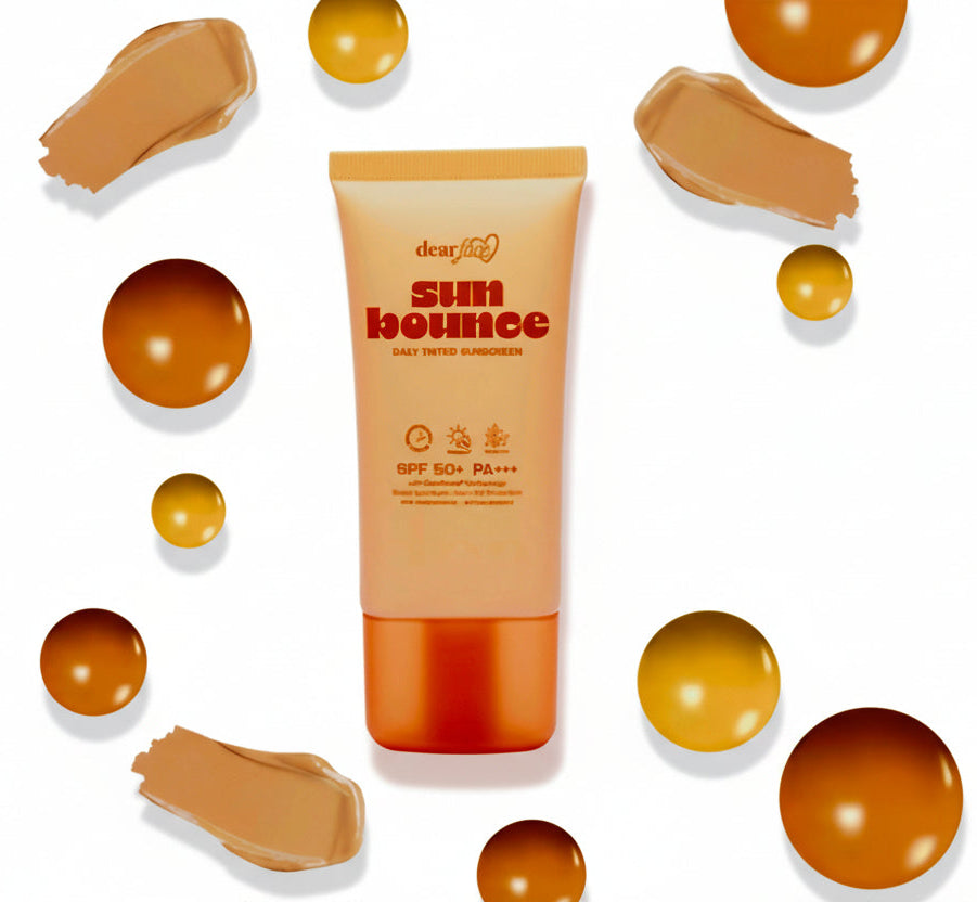 DearFace SUN BOUNCE Daily Tinted Suncreen 50ml TUBE SPF50 PA+++ UVA/UVB Protection