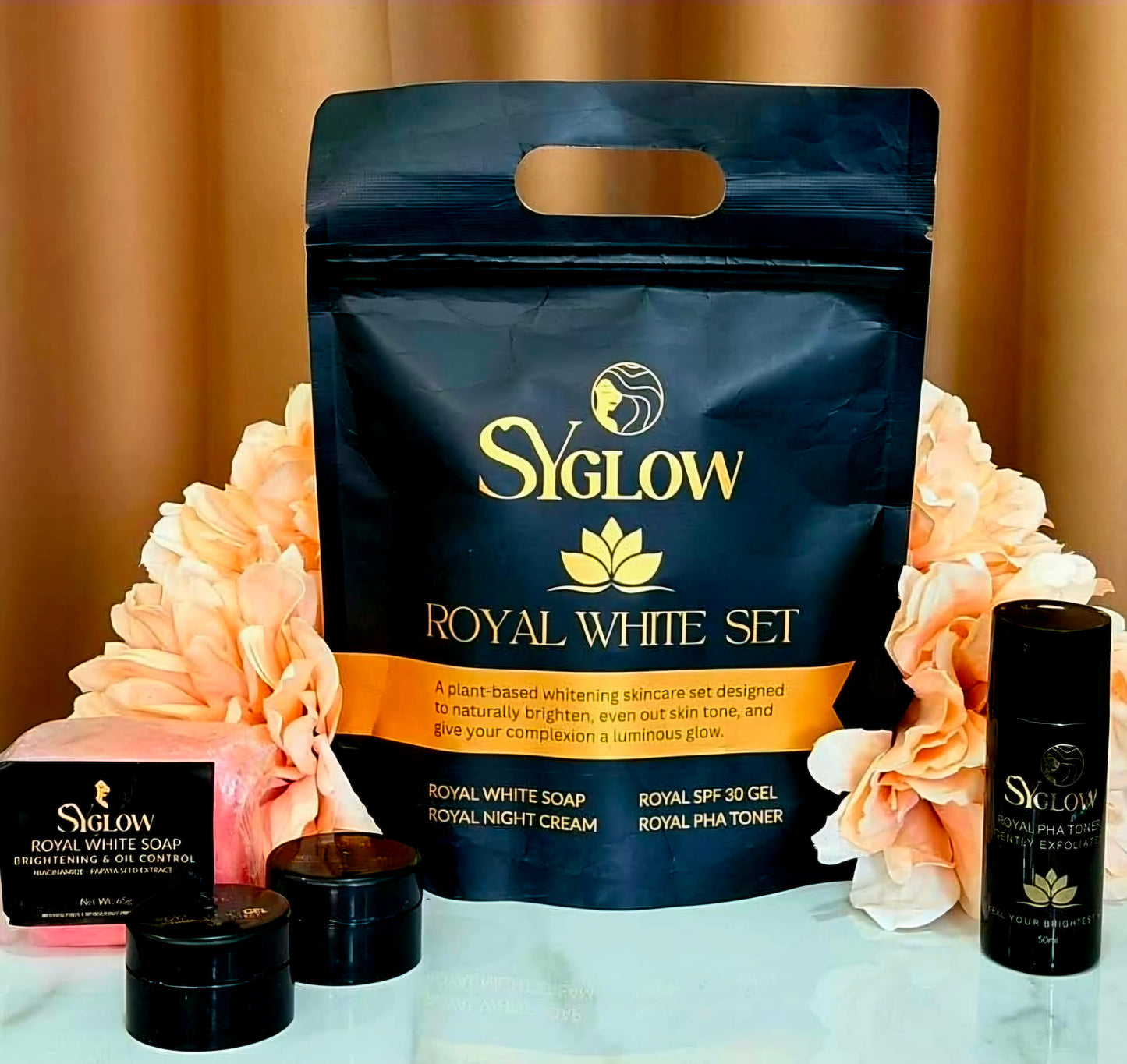 SY GLOW Royal White Set (Plant-based Facial Whitening Set)