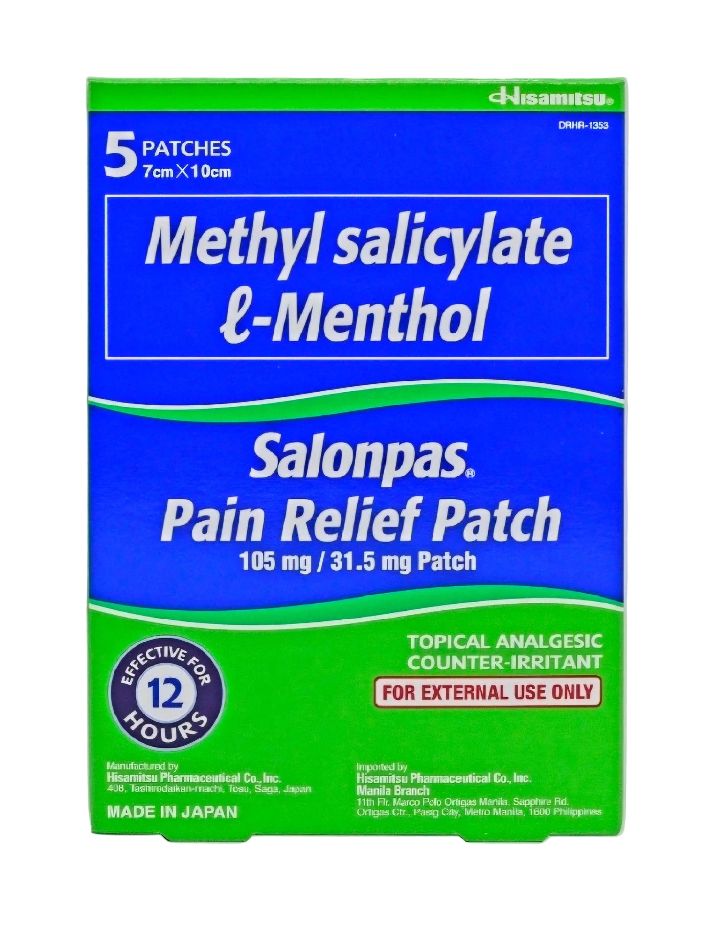 SALONPAS Pain Relief Patch (5-Patches)