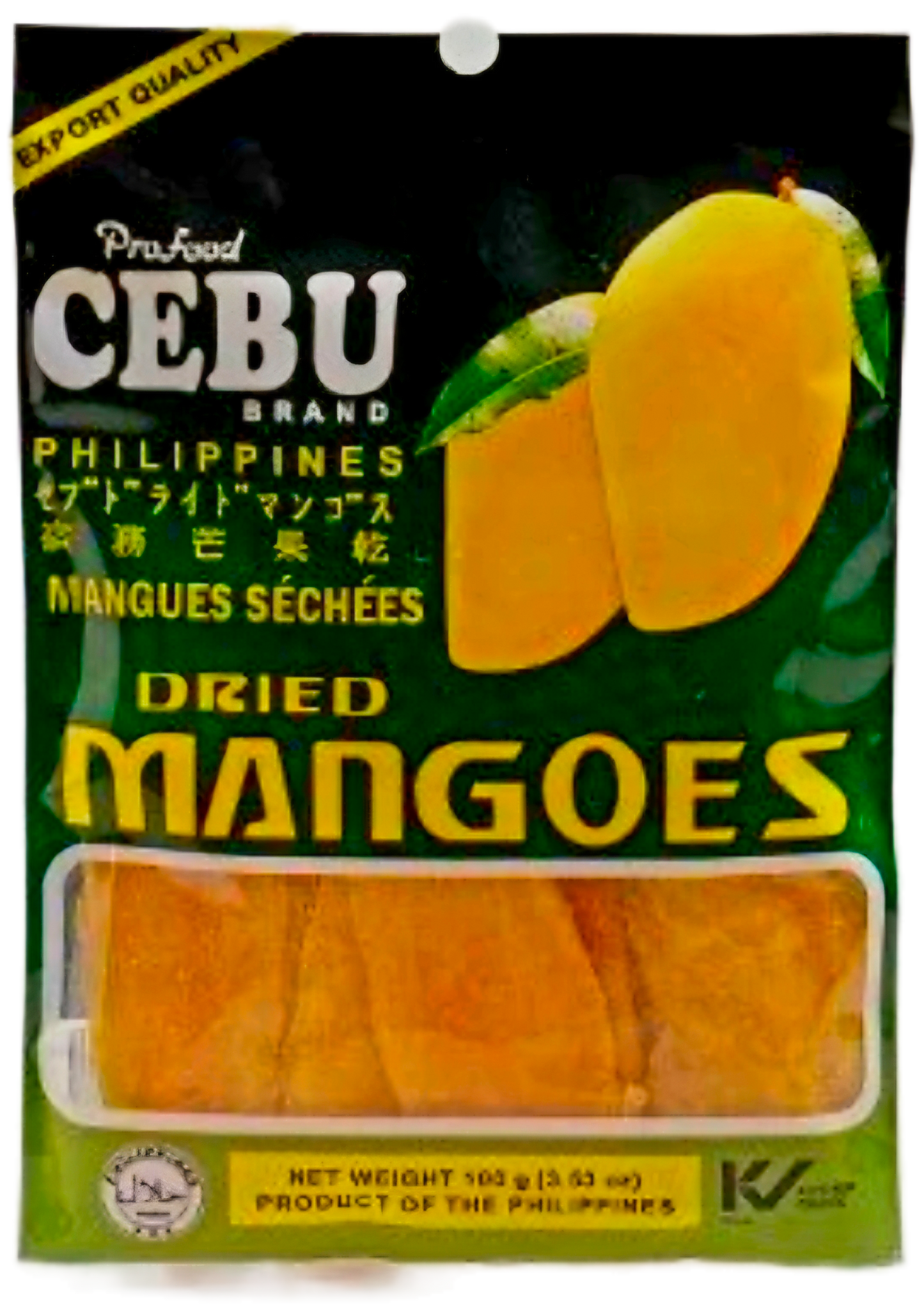 CEBU BRAND PHILIPPINES DRIED MANGOES 100G