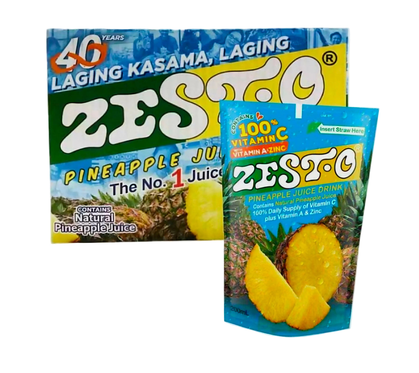 ZEST-O PINEAPPLE JUICE DRINK 200ML (PIECE)